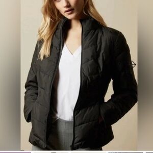 TED BAKER Renika Packable Puffer Jacket Black Size 3 / 8 NEW